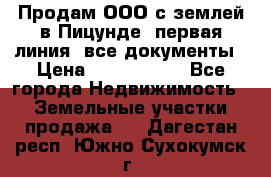 Продам ООО с землей в Пицунде, первая линия, все документы › Цена ­ 9 000 000 - Все города Недвижимость » Земельные участки продажа   . Дагестан респ.,Южно-Сухокумск г.